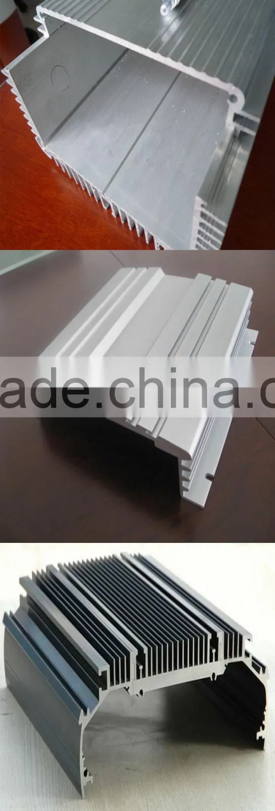 low price hot selling u shape powder coating anodized aluminum enclosure/car amplifier shell /extrusion profile