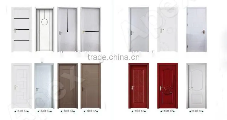 New Technology PVC door wood plastic composite door plastic door designs
