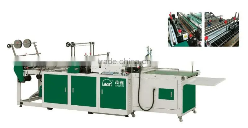 Automatic 2 Lines T-shirt , cloth, plastic bag making machine for sale