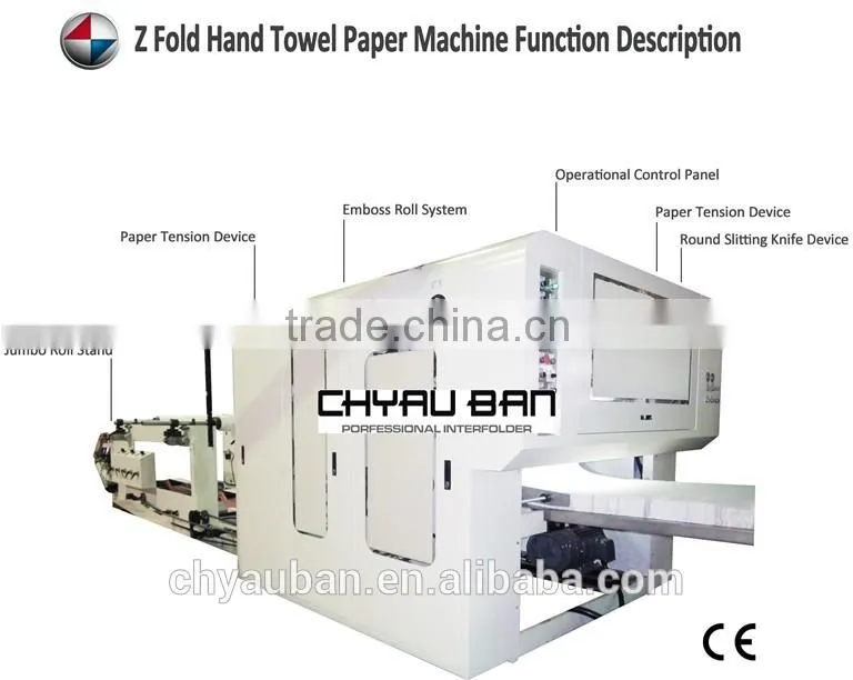 High Speed Z Fold Dispener Hand Towel Folder Machine