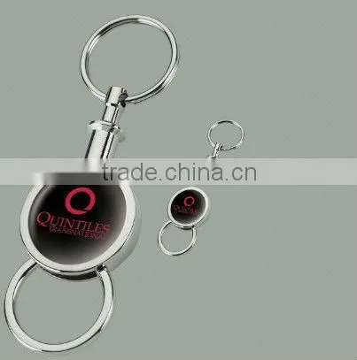 Separating keyrings& chains& holders dome logo