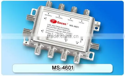 Hot Selling 4 SAT inputs & 6 output Satellite Multiswitch