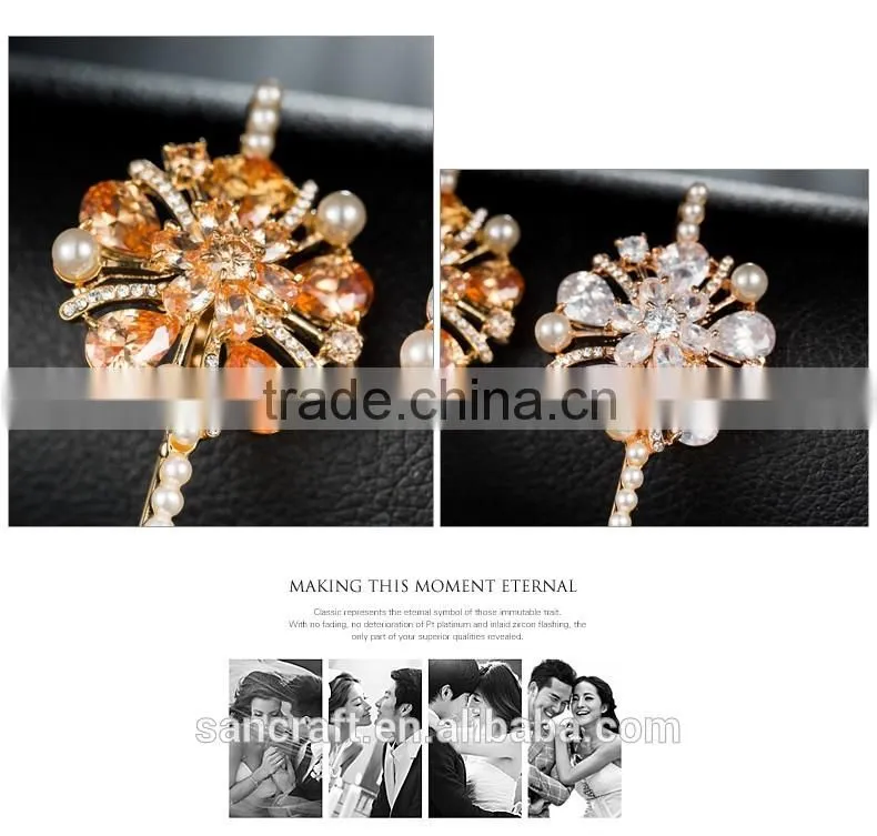 Two colors fine decorative fine hair claws
