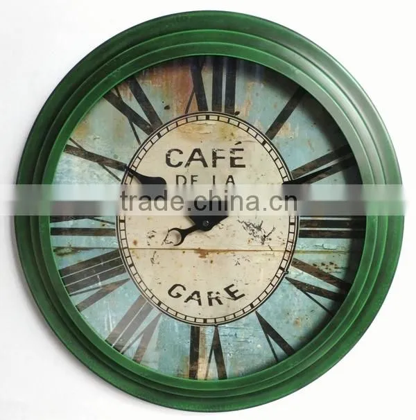 Dia 53 cm country style Round Metal Wall Clock,