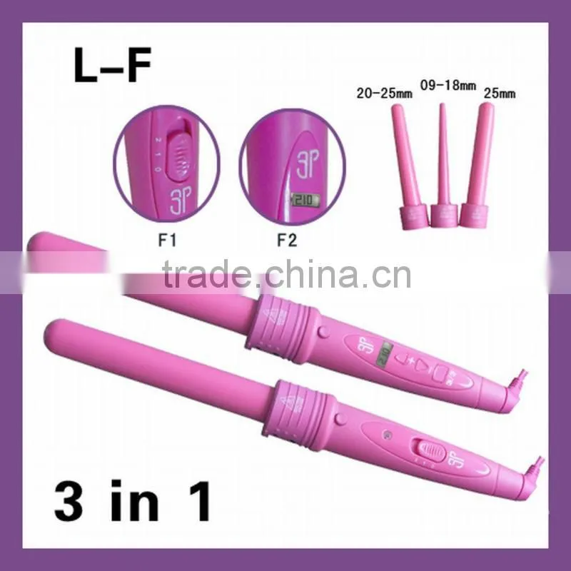 personalized professional hair curling irons with 5 sizes barrels