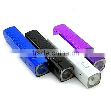 Promotional Gift Mascara 2600mah Power Bank With Torch