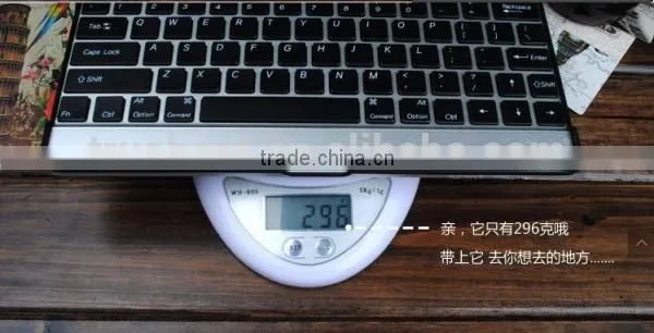 black white Aluminum Bluetooth Wireless Keyboard Case Cover for Apple New iPad 4 3 2+bluetooth wireless keyboard