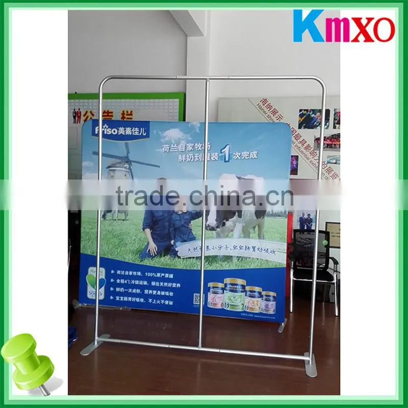 straight shape portable pop up stand, fabric display banner