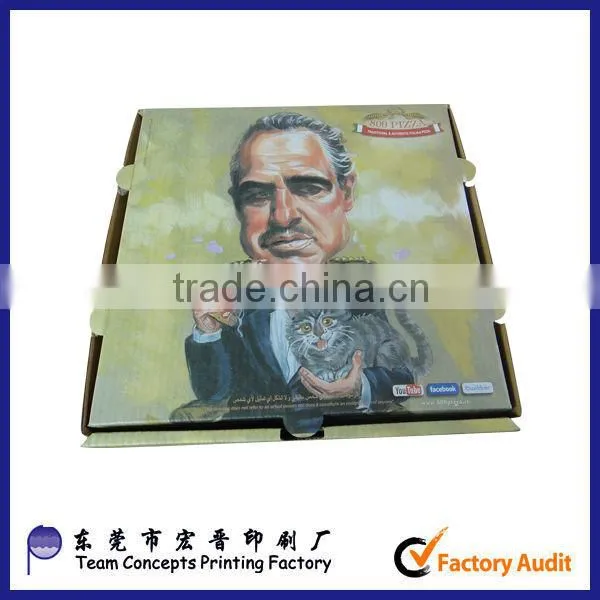 2014 Italy new style pizza boxes with logo