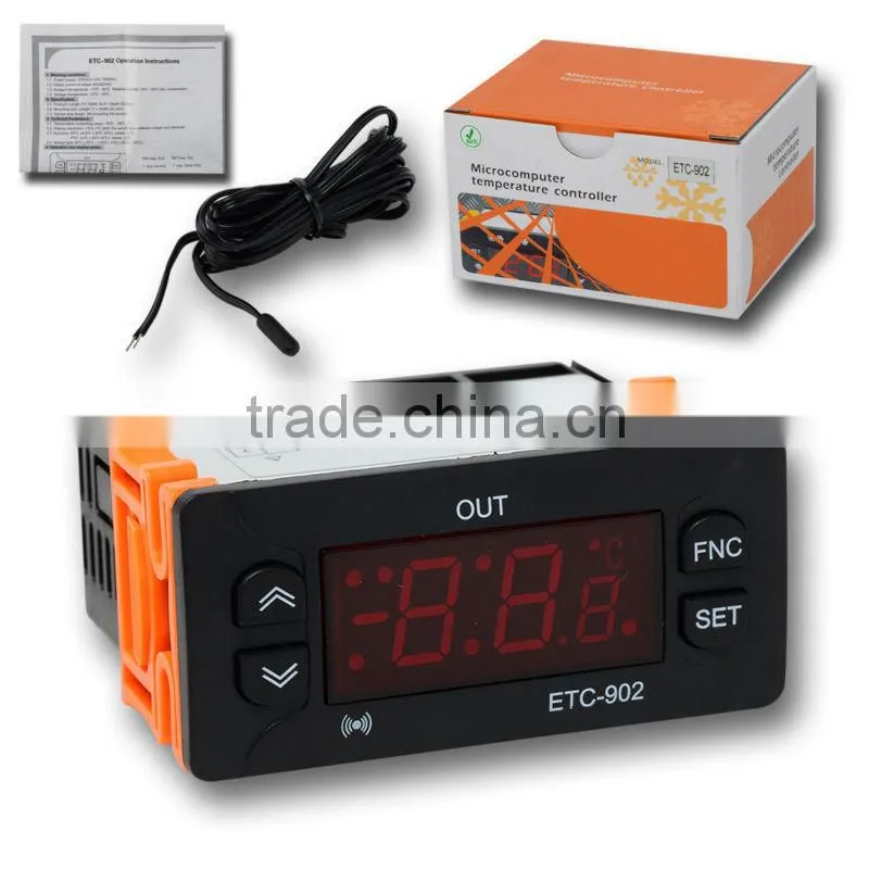 230V NTC Cold Storage ETC-902 C F Temp Thermostat Temperature Controller