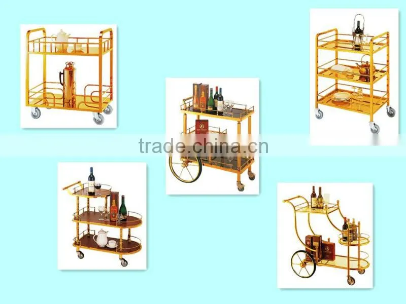 Tiamium Plated Wine Trolley Liquor Trolley