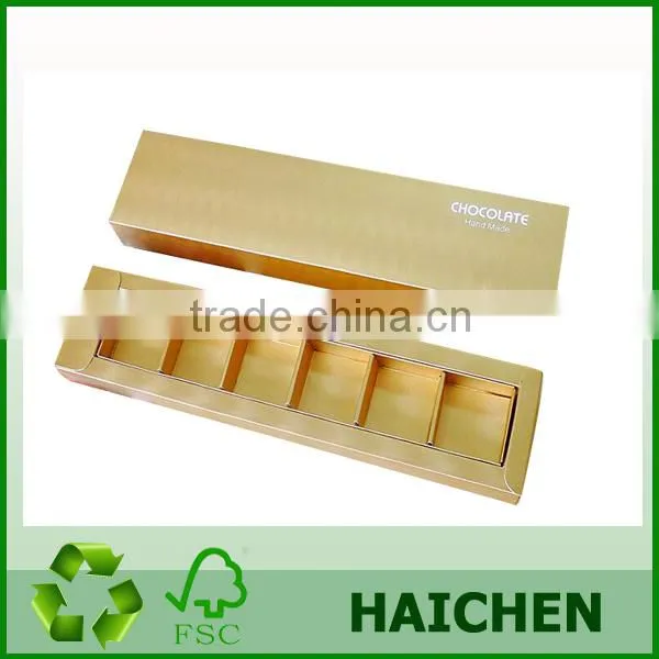 6 PCS/9 PCS/12 PCS Custom Cardboard Candy Chocolate Boxes Packaging