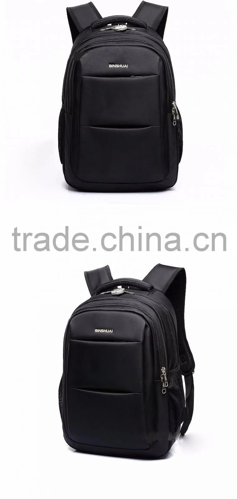 China supplier mens waterproof laptop backpack for two laptops and korea
