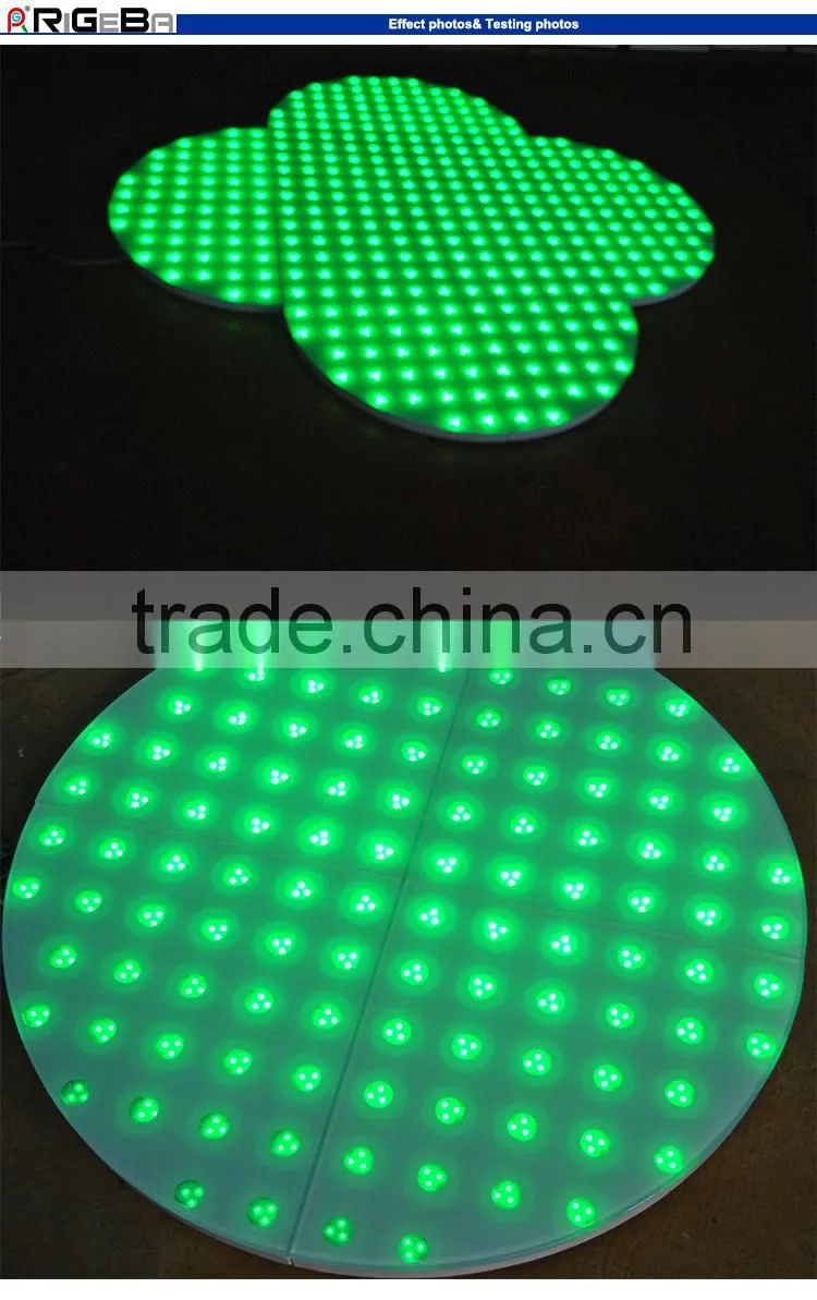 2015 newest sector round shape digital charming led dance floor