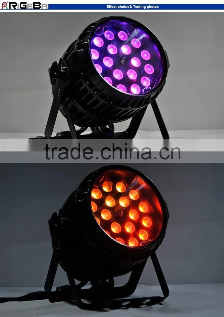 Guangzhou wholesale High--quality 18Leds 10W RGBW 4IN1 Outdoor LED Par light/DMX512
