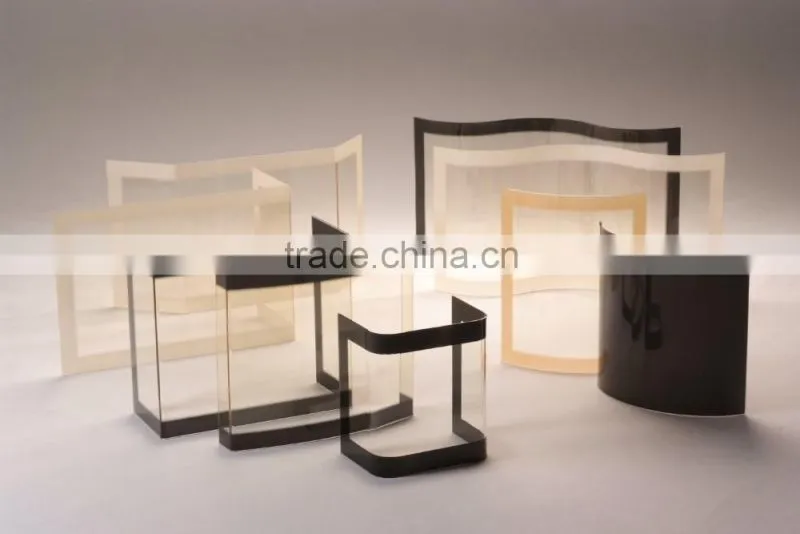 Real flame fireplace glass