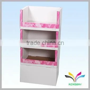 Made in China countertop 3 tiers customized new design hot selling cardboard storage shelf for sale