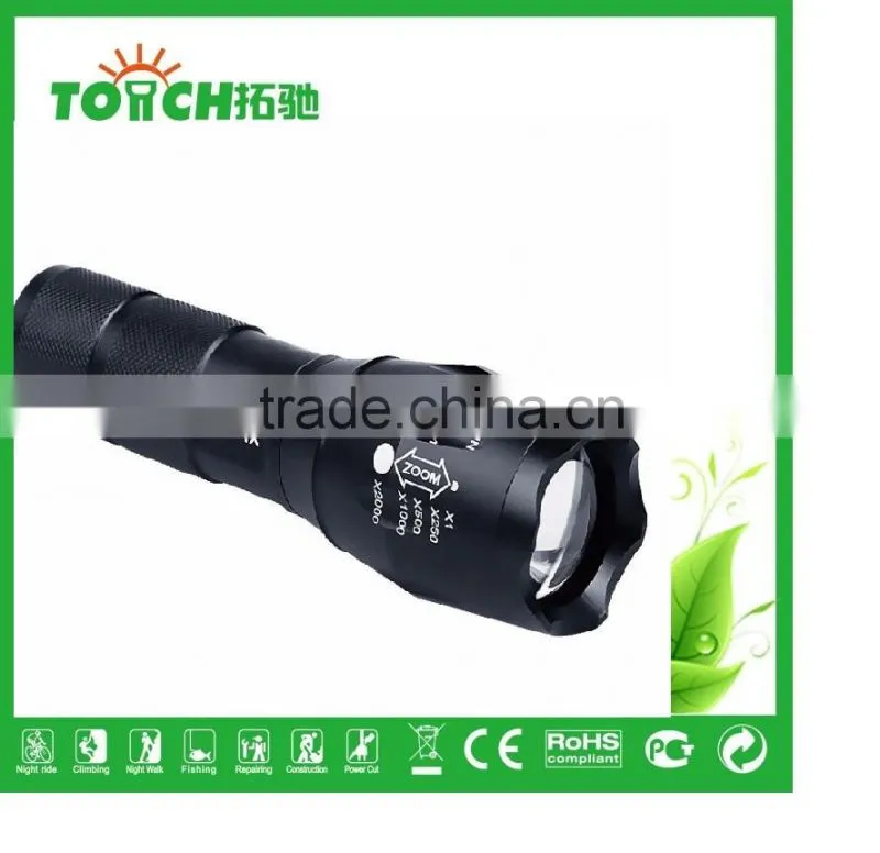 bicycle flahslight super waterproof high power flashlight T6 zoomable flashlight 1000lumens 10 w for 3*AAA Battery flahslight