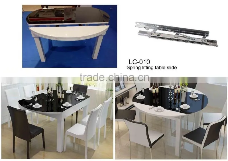 Heavy-duty Spring Single Side Lifting Table Slide Runner(table extension mechanism)