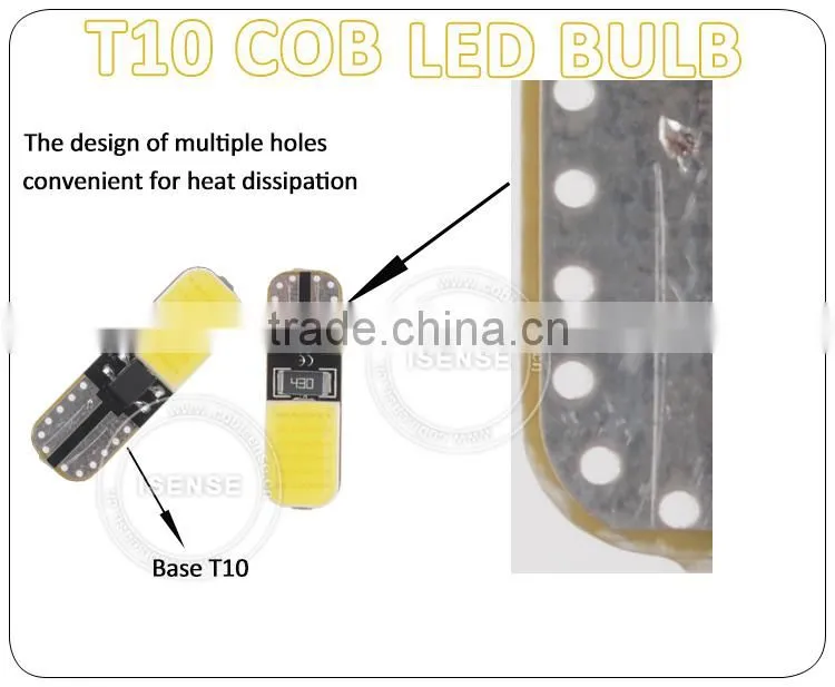 New arrival t10 led bulb t10 cob led bulb for accura
