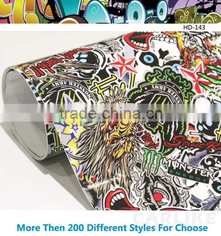 HD-136 Air Bubble Free Fictional Car Vinyl Sticker Bomb Auto Body Color Sheet