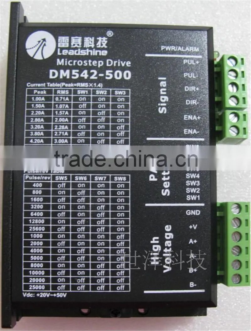DM542-500 leadshine industrial dc stepper motor controller