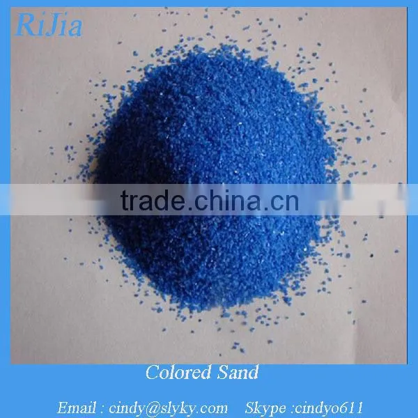 Decorative artificial coloured sand