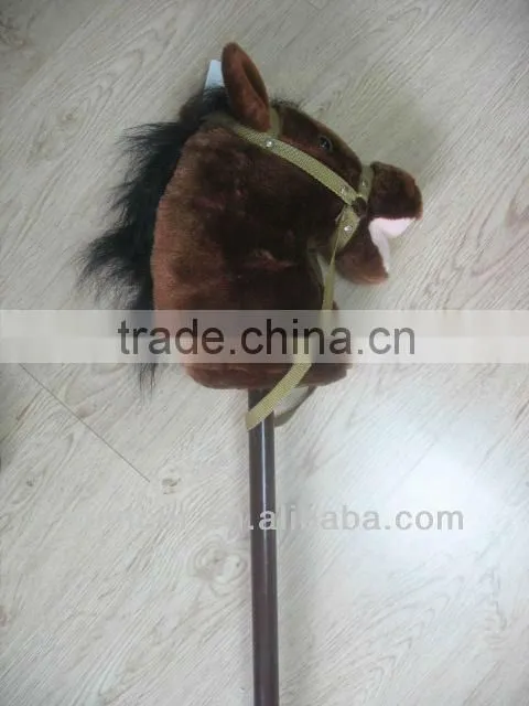 Plsuh Horse Head Stick Pink Horse toy