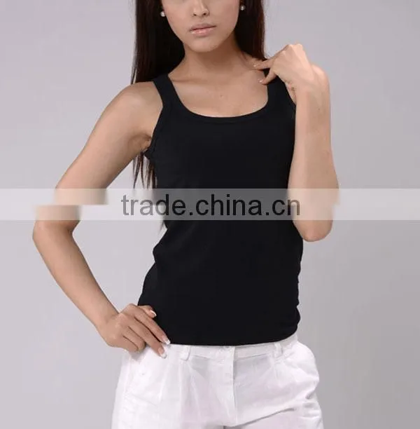 plain cotton women's gilet(YCT-B0602)