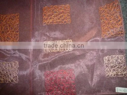 Organza with embroidery Windown Curtain