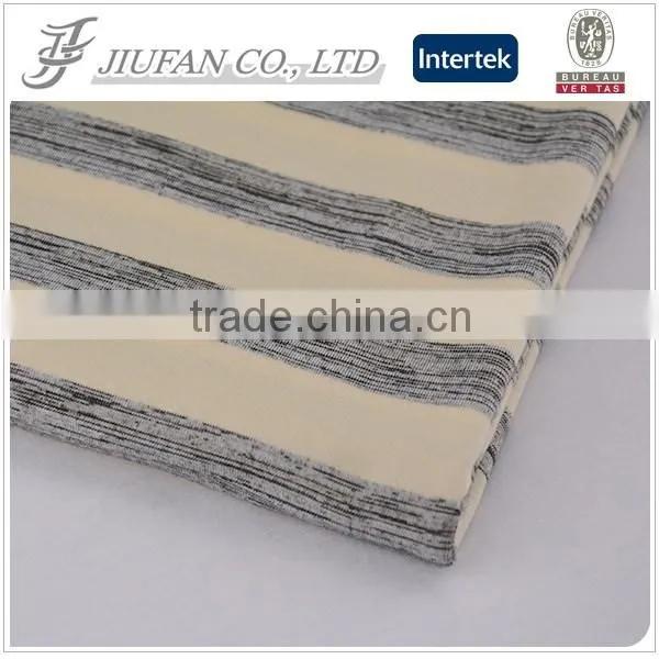 south cotton dress material polyester fibers horizontal stripe fabric