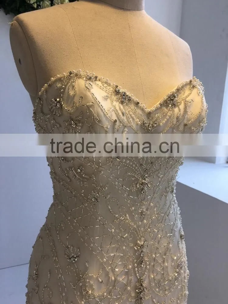 2016 China Dress Manufacturer crystal beads for wedding dress