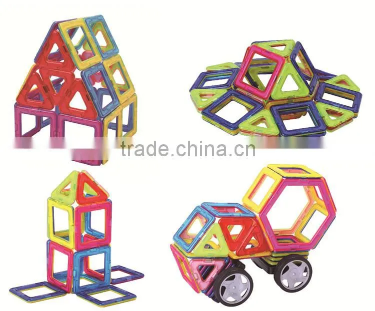 2015 new toys plastic magnetic building blocks