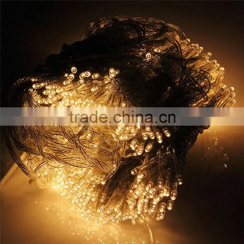 600 LED Outdoor Party String Fairy Wedding Curtain Light 8 Modes (Warm White)