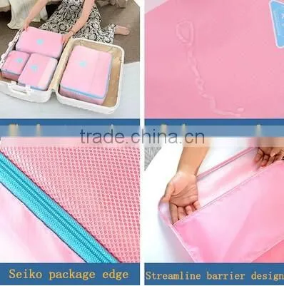 YIWU RODA fashion nylon fabric water-proof 4 sets folding travel storage bag