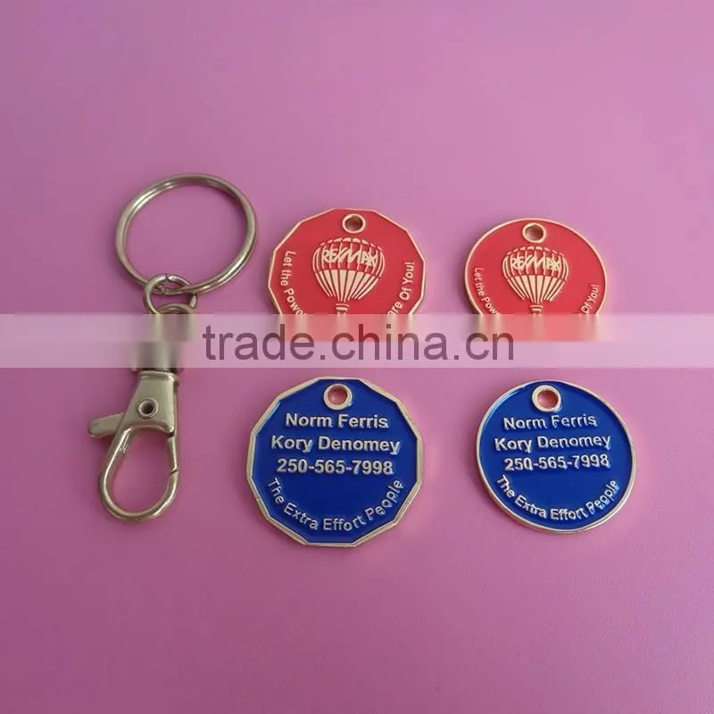 Resuable canadian loonie and quarter keychains canadian loonie keychain