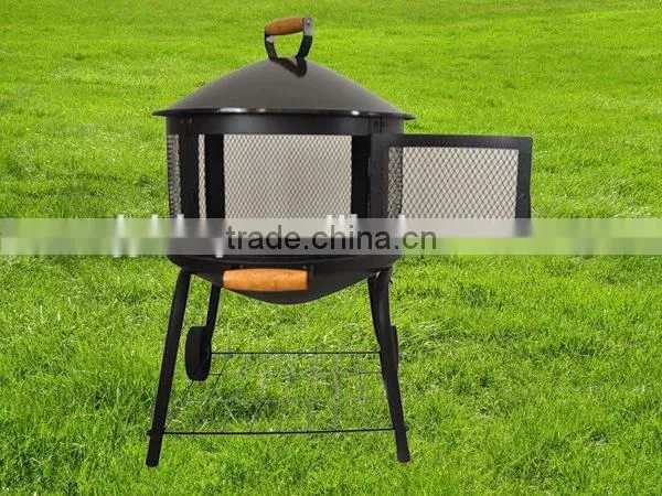 Top Sale outdoor fire pit with wheel