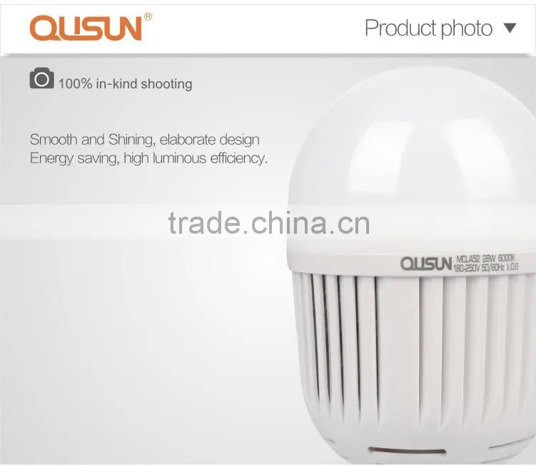 QUSUN High power led bulb 36W 3000 lumen led bulb light