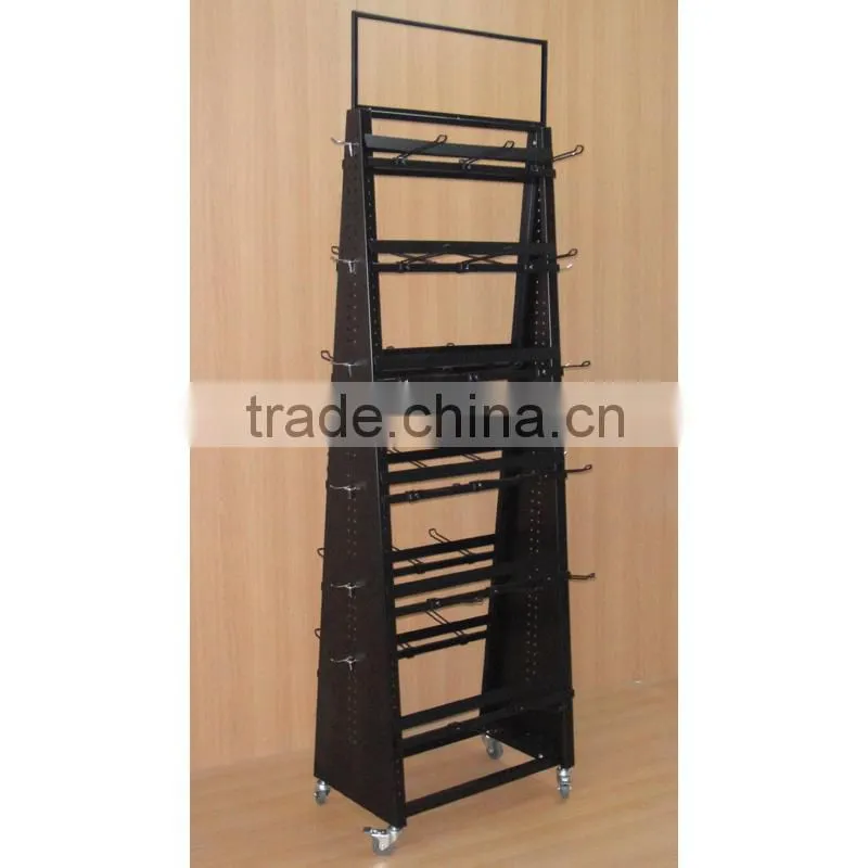 high precision double sided metal rack display for promotion