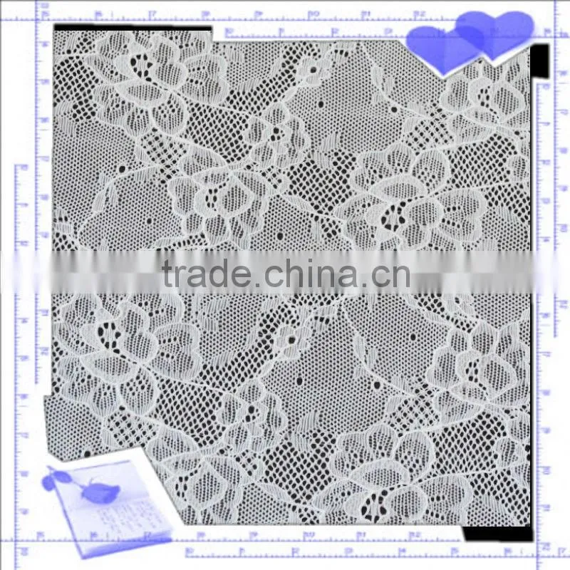 Hot sale in the canton fair embroidery cotton flower lace dress fabric