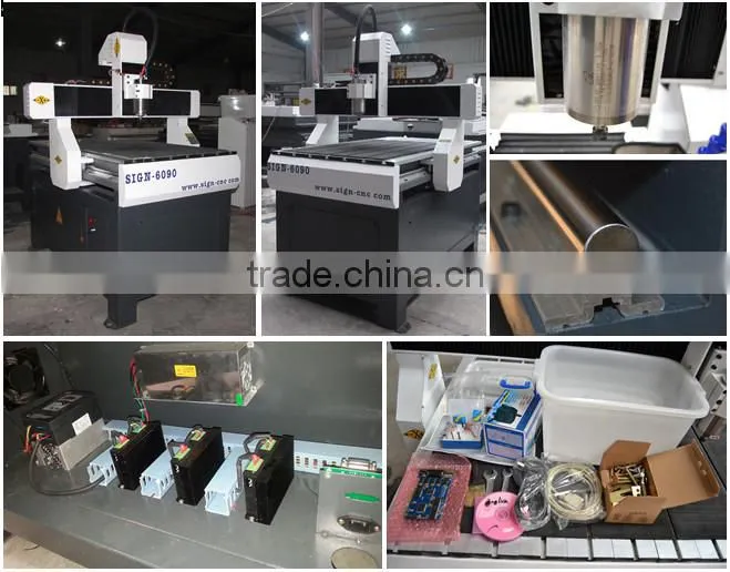 SIGN mini cnc router 6090/lowest price cnc router/cnc router ball screw for wood