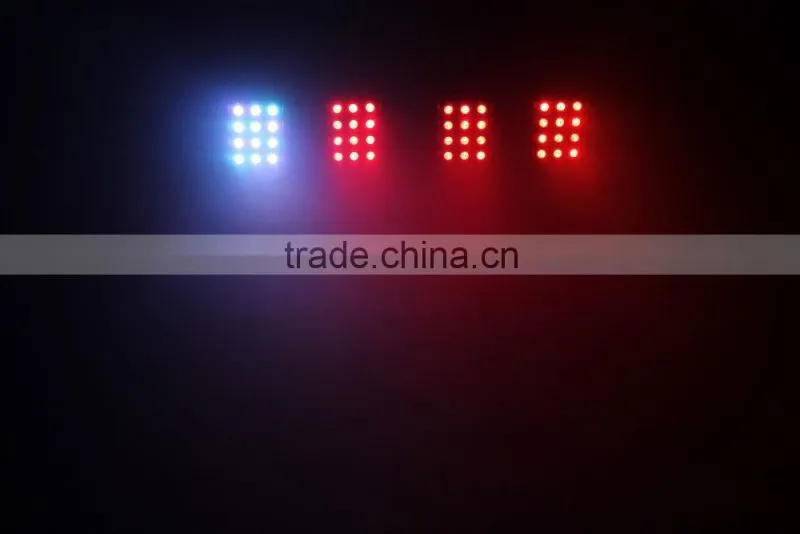 48pcs tri-in-1 3W RGB led 4par DMX pedal bar high power led par bar