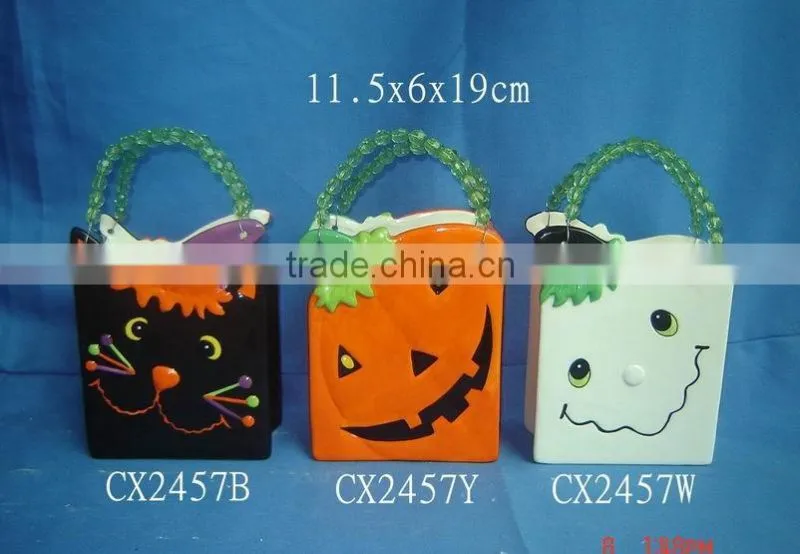 halloween ceramic candy plates