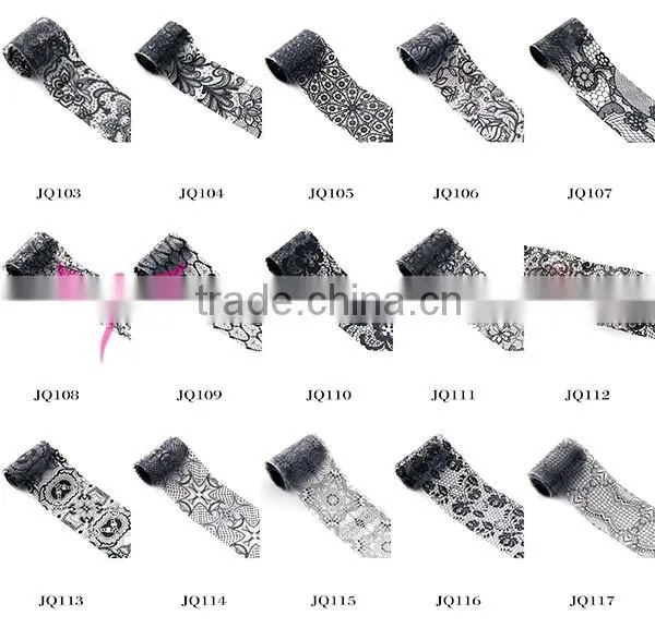 New fashion lace nail transfer foil,Moglad nail art star transfer foil design