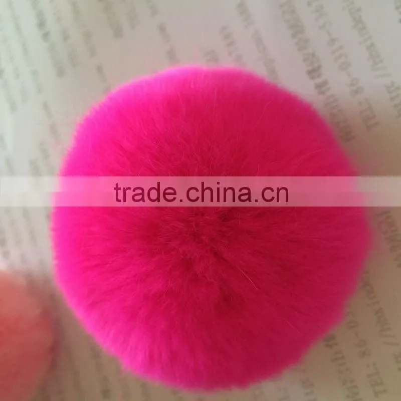 Pompon Gift Wholesale Key Ring 8cm Fur Ball Keychain