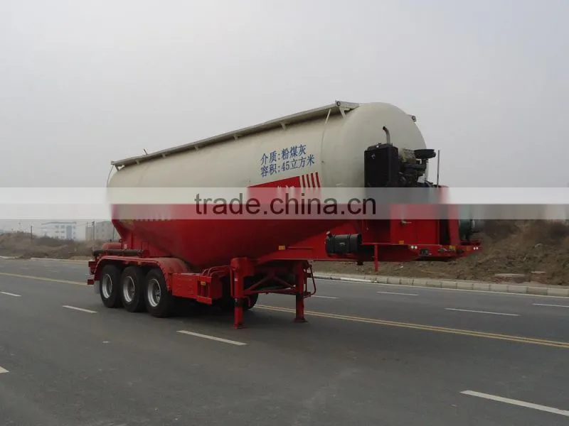 Hot Sale 45m3 Bulk Cement Transportation Tank Semi Truck Trailer /Cement Cargo Tanker Trailer (Volum Optional)