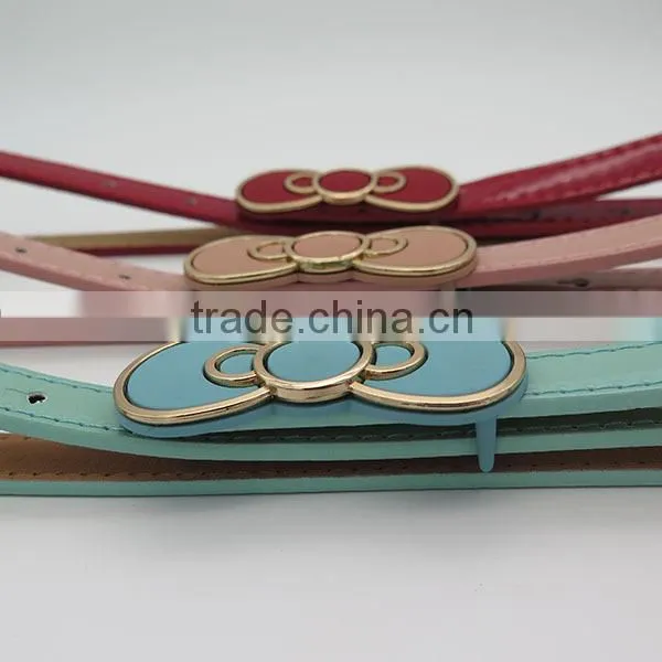Lady's fashion bow tie belt for dress