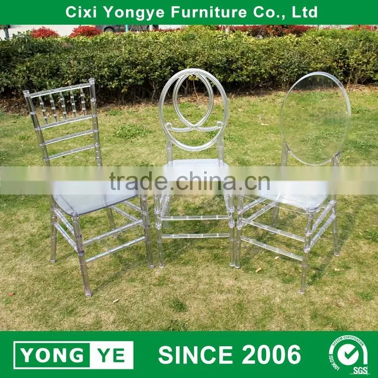 Factory prices plastic reinforced banquet phoenix wedding chair
