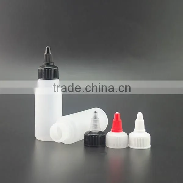 30ml 60ml 100ml 120ml PET plastic bottle glue bottles twist top cap for cosmetic packing