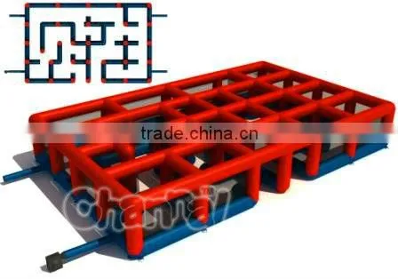 Large kids maze marble maze game inflatable obstacle course inflatable maze